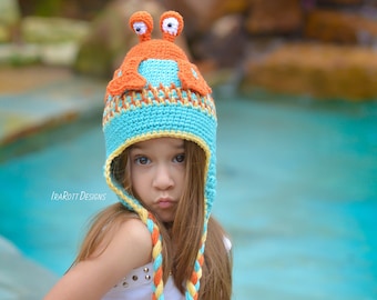 CROCHET PATTERN Cranky the Crab Hat and Amigurumi Toy