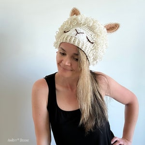 CROCHET PATTERN Llamazing Llama Hat