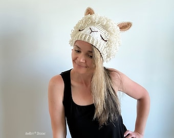 CROCHET PATTERN Llamazing Llama Hat