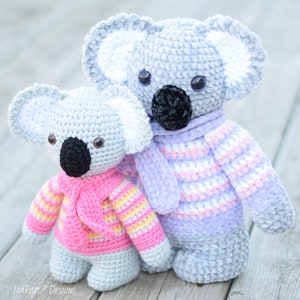 CROCHET PATTERN Ken The Chubby Little Koala image 8