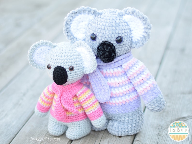 CROCHET PATTERN Ken The Chubby Little Koala image 8