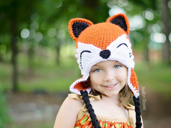 CROCHET PATTERN Roxy the Forest Fox Hat 