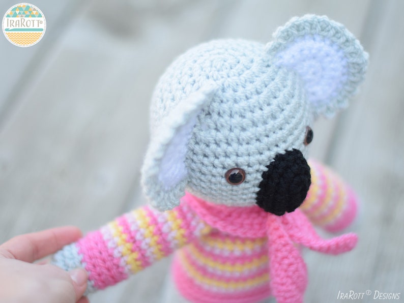 CROCHET PATTERN Ken The Chubby Little Koala image 6