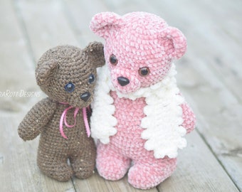 CROCHET PATTERN Cuddles The Chubby Little Classic Bear Amigurumi