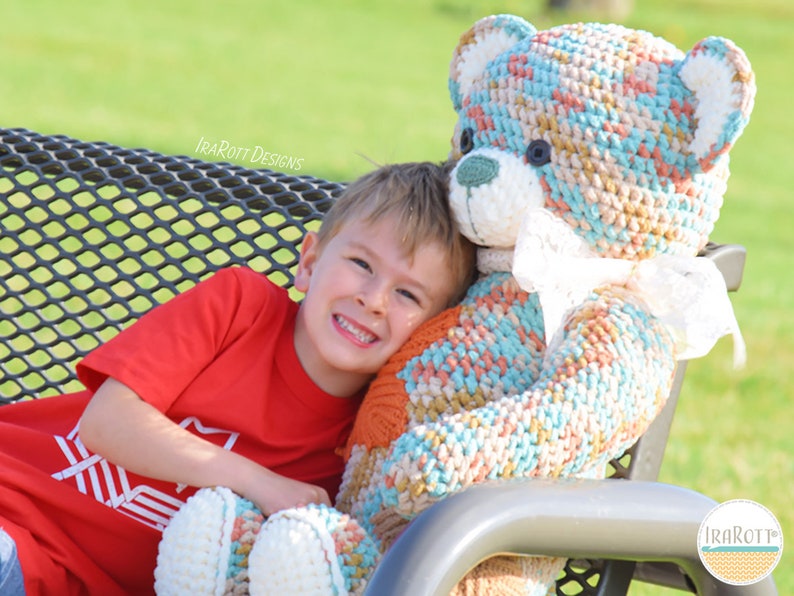 CROCHET PATTERN John the Canadian Bear Big Amigurumi image 8