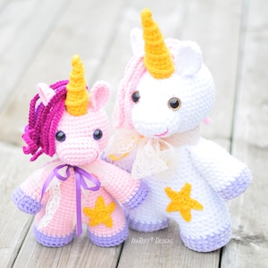 CROCHET PATTERN Sophia The Chubby Little Unicorn Amigurumi