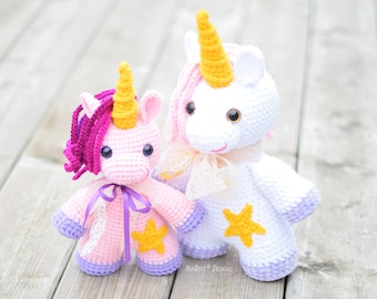 CROCHET PATTERN Sophia The Chubby Little Unicorn Amigurumi