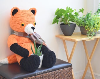 CROCHET PATTERN Roxy The Forest Fox Big Amigurumi