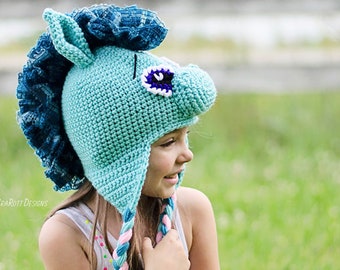 CROCHET PATTERN Circus Pony Animal Hat