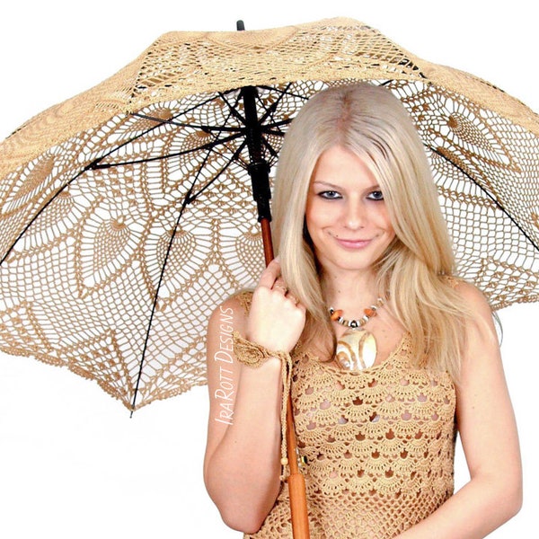 CROCHET PATTERN Pineapple Lace Parasol