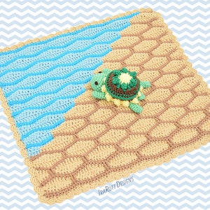 CROCHET PATTERN  Bubbles The Turtle Security Blanket Lovey
