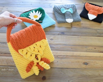 CROCHET PATTERN Slip and Flip Fun Handbags