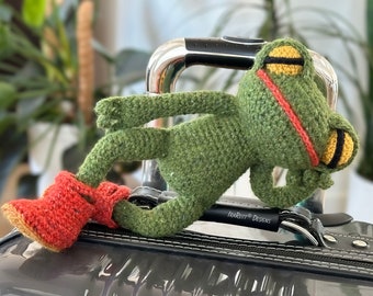 CROCHET PATTERN Jabka The Traveling Frog Amigurumi