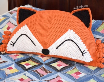 CROCHET PATTERN Foxy the Fox Pillow