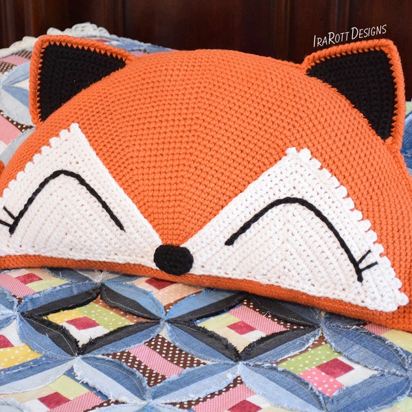 CROCHET PATTERN Foxy the Fox Pillow