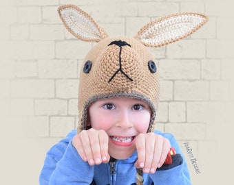 CROCHET PATTERN Kangaroo Joey Animal Hat