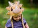 CROCHET PATTERN Tops The Triceratops Dinosaur Hat 