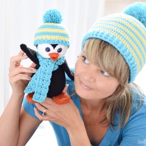 CROCHET PATTERN Roma The Happy Penguin And Hat