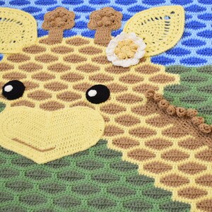 CROCHET PATTERN Rusty the Giraffe Blanket image 6