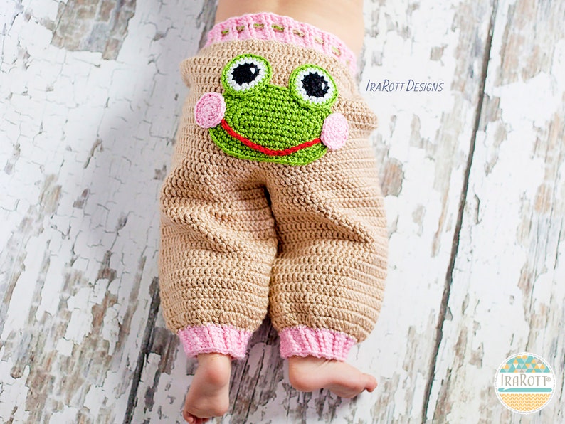 CROCHET PATTERN Pistachio The Frog Pants image 6