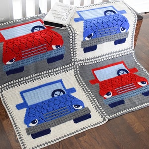 CROCHET PATTERN Jimmy The Hybrid Car Blanket