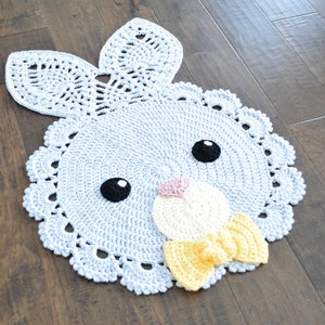 CROCHET PATTERN Sunny The Playful Bunny Rug image 3