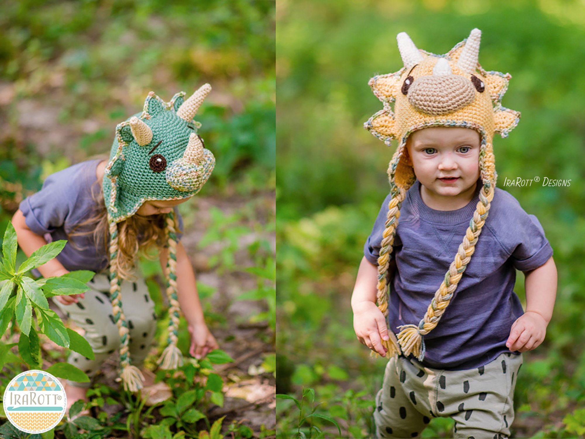 CROCHET PATTERN Tops the Triceratops 