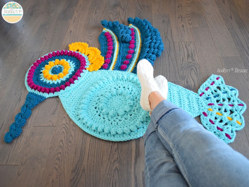 CROCHET PATTERN Colibri The Hummingbird Rug image 3