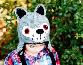 CROCHET PATTERN Rolf The Wolf Hat