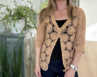 CROCHET PATTERN City Night Lace Cardigan