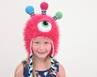 CROCHET PATTERN Neon The Gumball Monster Hat