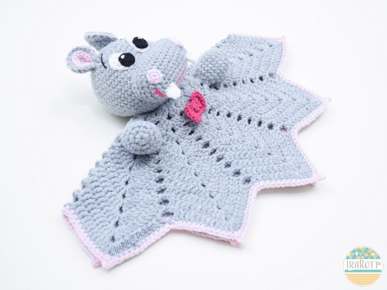 CROCHET PATTERN Happy Hippo the Hippopotamus Lovey image 9