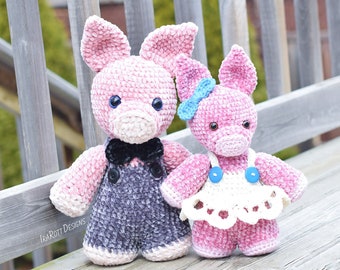 CROCHET PATTERN Pinky The Chubby Little Piggy Amigurumi Toy