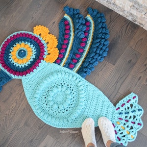 CROCHET PATTERN Colibri The Hummingbird Rug image 9