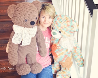 CROCHET PATTERN - John the Canadian Bear Big Amigurumi