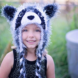 CROCHET PATTERN Ricki The Furry Raccoon Hat