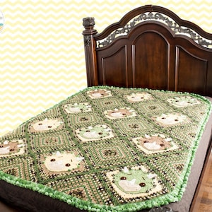 CROCHET PATTERN Tops The Triceratops Dinosaur Blanket