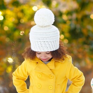 CROCHET PATTERN Amelia Hat with Chunky PomPom image 3