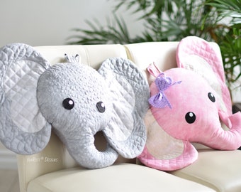 QUILTING PATTERN Josefina and Jeffery Elephant Pillow