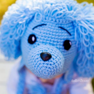 CROCHET PATTERN Loopy the Poodle Puppy Dog Hat image 1