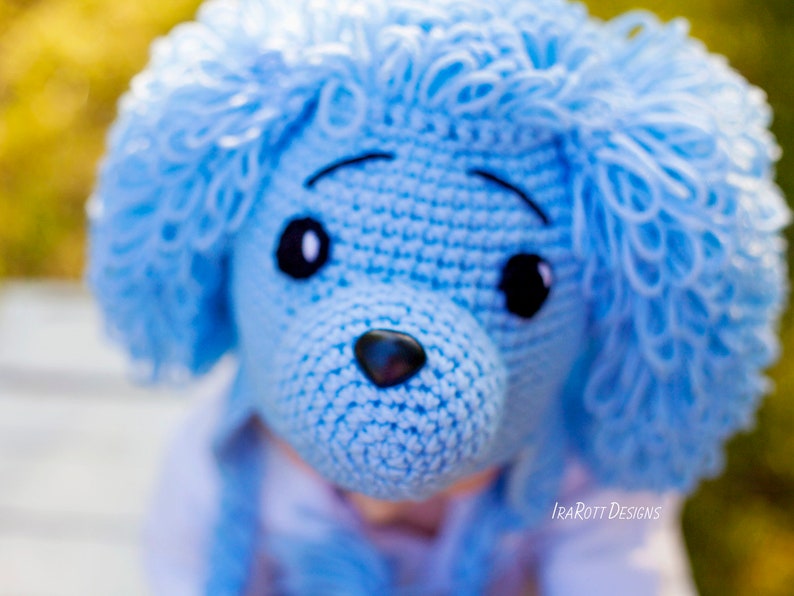 CROCHET PATTERN Loopy the Poodle Puppy Dog Hat image 1