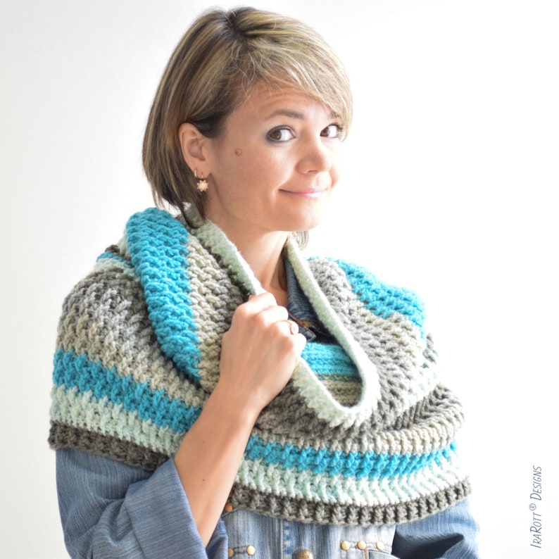 CROCHET PATTERN Cake Craze Chunky Cowl image 3