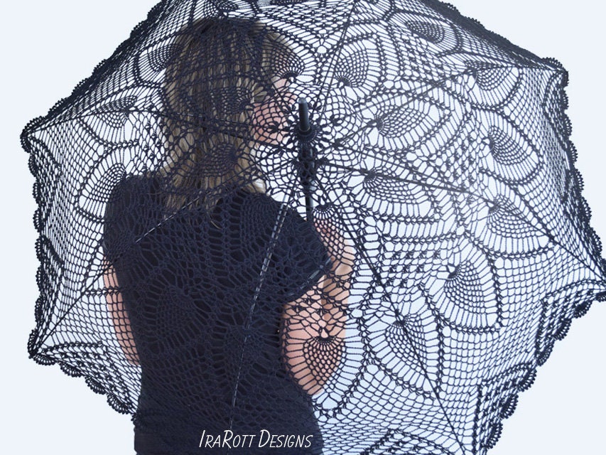 6 The 10 Best Steampunk Crochet Patterns Free to Everyone 3 Crochet Parasol Pineapple Lace Umbrella