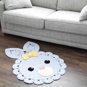 CROCHET PATTERN Sunny The Playful Bunny Rug image 4