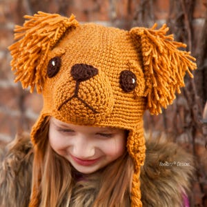 CROCHET PATTERN Leo The Labrador and Golden Retriever Hat