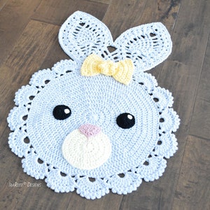 CROCHET PATTERN Sunny The Playful Bunny Rug image 5