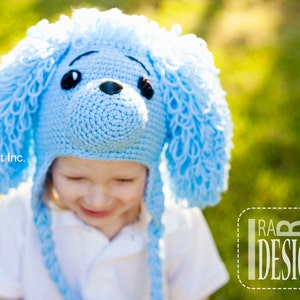 CROCHET PATTERN Loopy the Poodle Puppy Dog Hat image 5