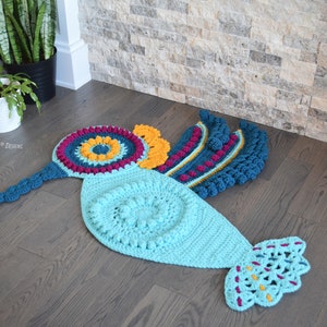 CROCHET PATTERN Colibri The Hummingbird Rug image 8