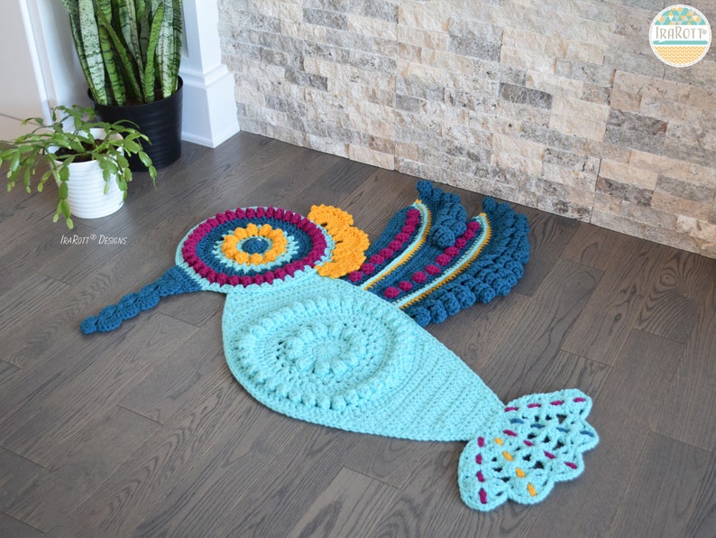 CROCHET PATTERN Colibri The Hummingbird Rug image 8