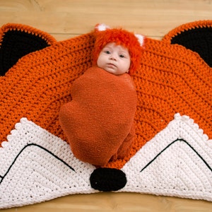 CROCHET PATTERN Foxy Fox Animal Rug image 5